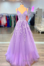 A-Line Prom Dress Maxi Dress Formal Court Train Sleeveless Spaghetti Strap Stretch Chiffon With Appliques Shouder Flower