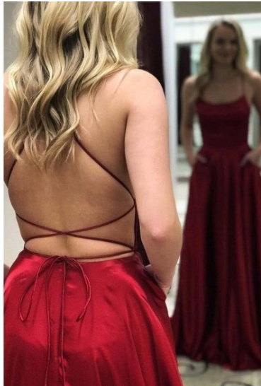 A-Line Simple Stunning Long Prom Dress Formal Evening Gowns