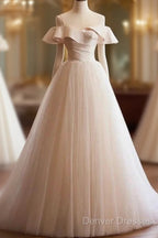 A-Line Sleeveless Backless Spaghetti Straps Floor Length Evening Dress Prom Dress