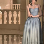 A Line Straps Sequin Prom Dresses Formal Evening Dress