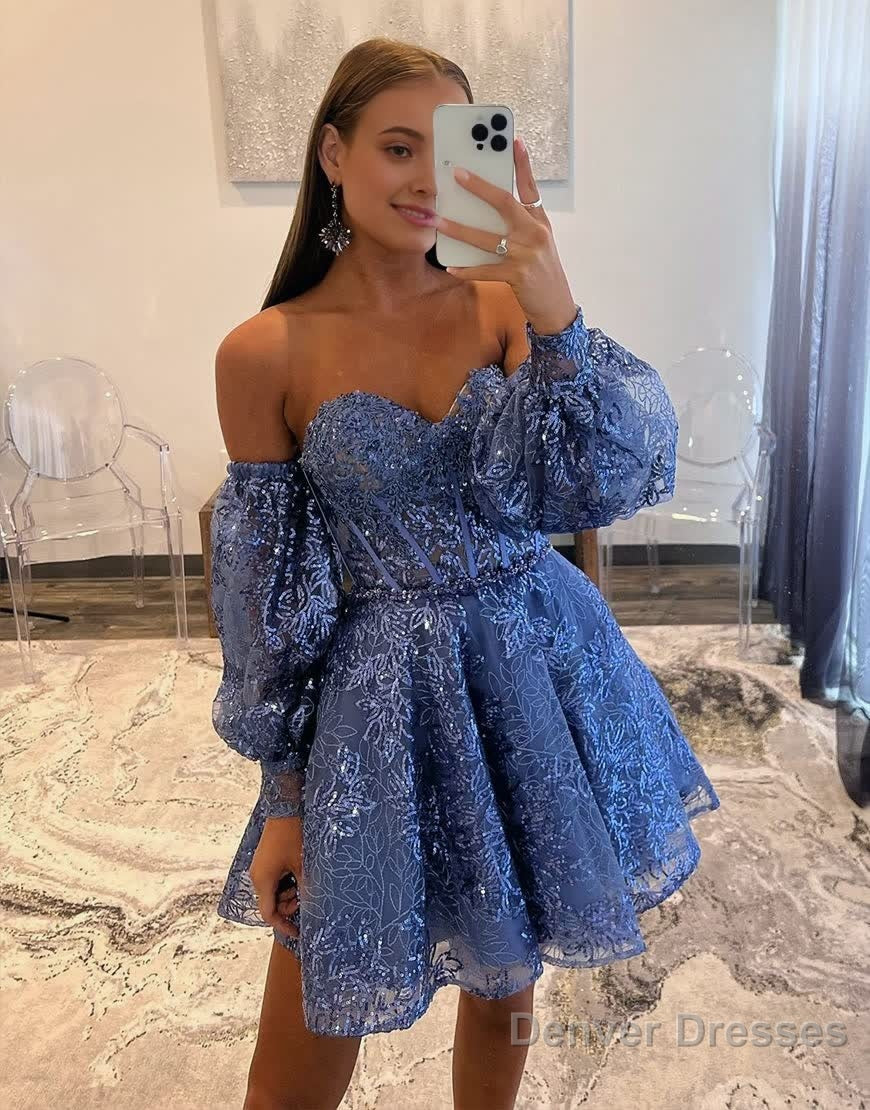 A-Line Sweetheart Homecoming Dress Main image