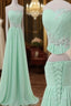 A Line Sweetheart Neck Floor Length Green Prom Dress, Long Formal / Bridesmaid Dress