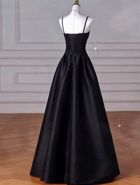 A-Line Sweetheart ??Prom Dress For Birthday&Graduation-Burgundy Satin Long Formal Evening Dress