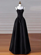 A-Line Sweetheart ??Prom Dress For Birthday&Graduation-Burgundy Satin Long Formal Evening Dress