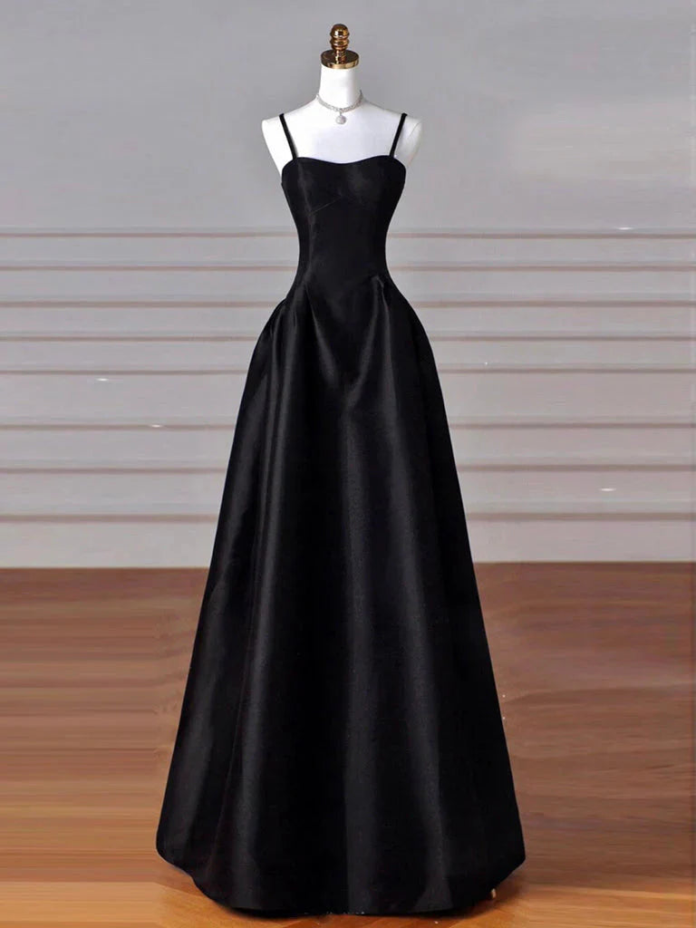 A-Line Sweetheart ??Prom Dress For Birthday&Graduation-Burgundy Satin Long Formal Evening Dress