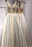 A Line V Neck Tulle Lace Prom Dress Formal Dress