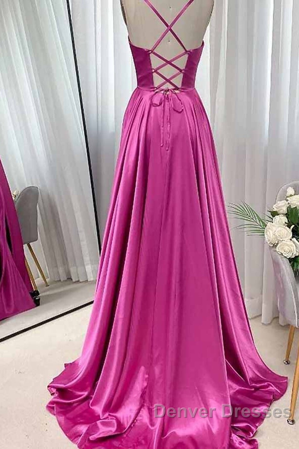 A-Line Wedding Guest Dress Sexy Dress Party Wear Sweep / Brush Train Sleeveless Sweetheart Cotton Backless Crisscross Back With Glitter Ruched Strappy Secondary image