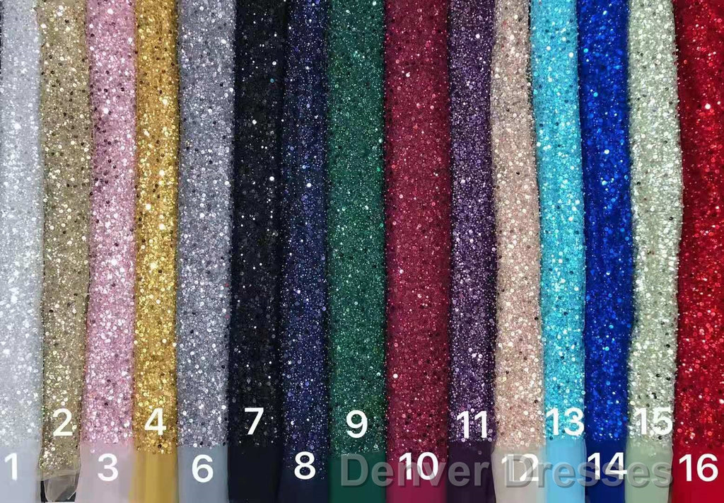 Stunning Long Sleeve High Neck Sequins Prom Dress Mermaid Long