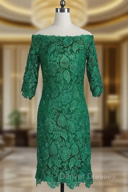 Amazing Short Evening Dress 3/4 Sleeves Mother of the Bride Dress Formal Dress Main image