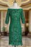 Amazing Short Evening Dress 3/4 Sleeves Mother of the Bride Dress Formal Dress