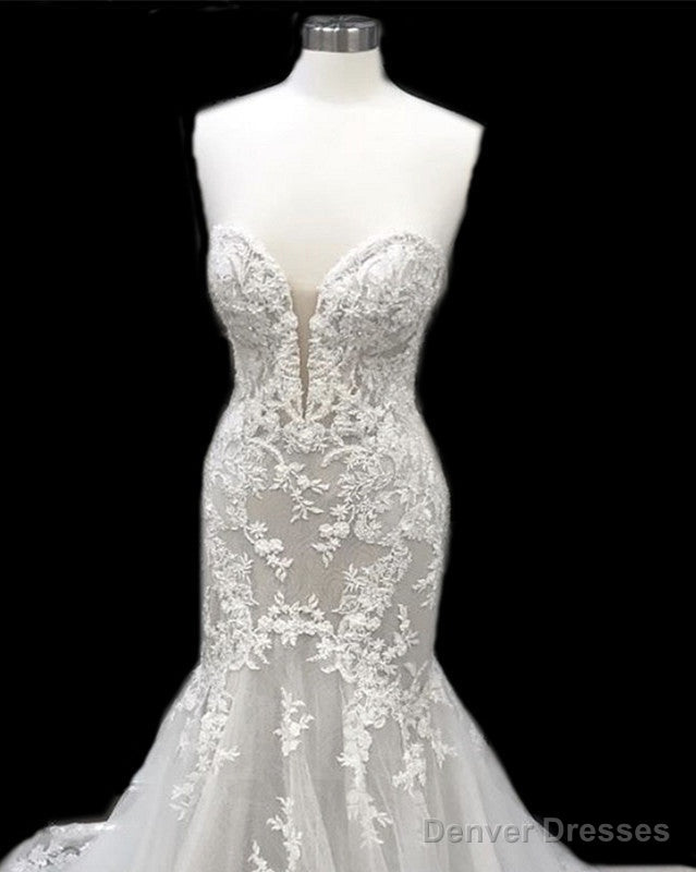 Appliques Wedding Dress Mermaid Sweetheart Tulle Ruffles Secondary image