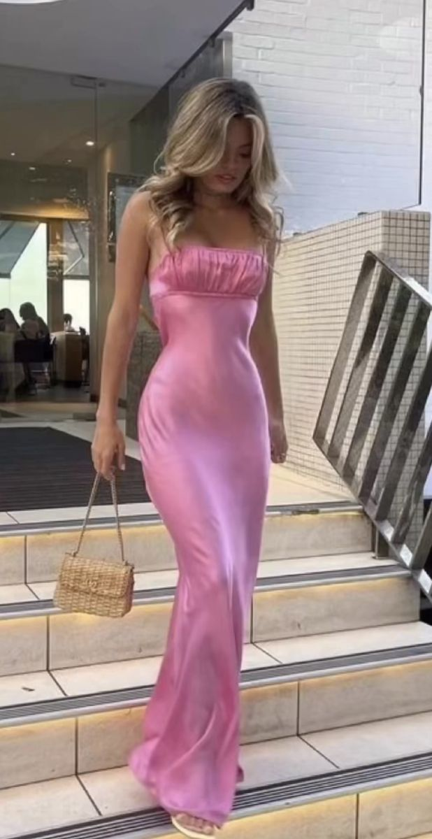 Backless Sapaghetti Straps Long Evening Gown Prom Dress