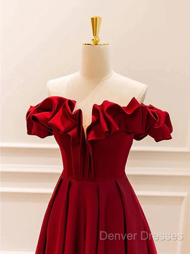 Ball Gown A-Line Evening Gown Empire Dress Prom Floor Length Sleeveless V Neck Jersey With Pleats Strappy