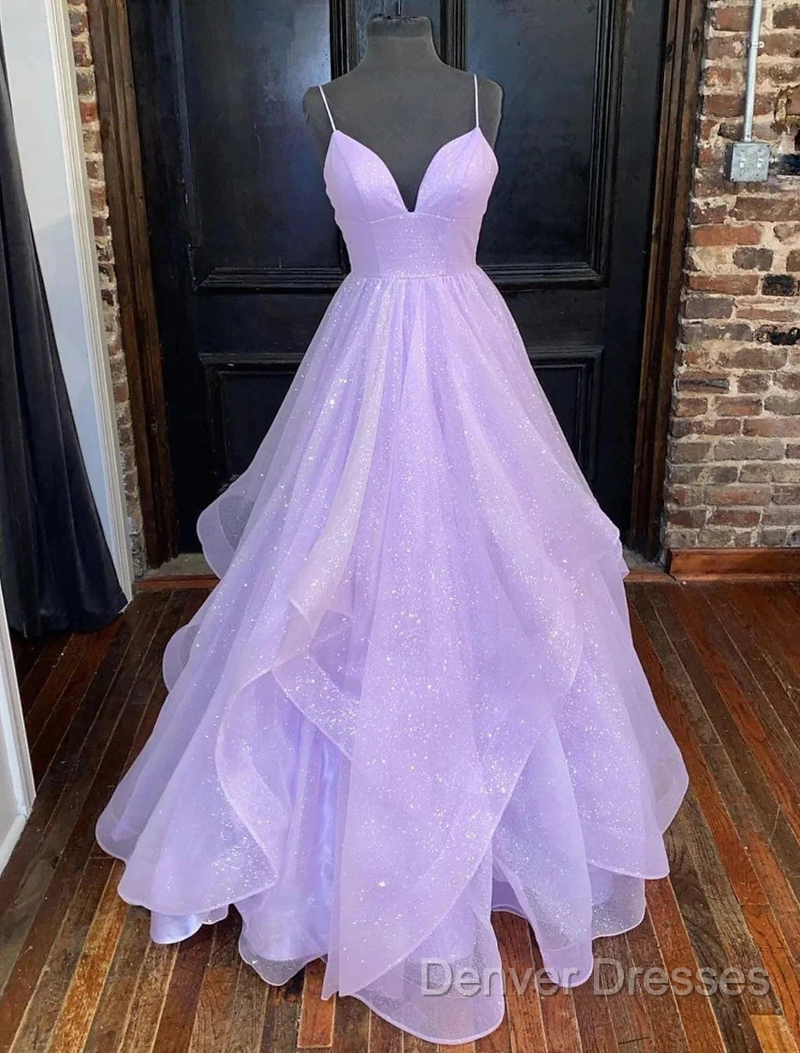 Ball Gown A-Line Prom Dress Dress Formal Floor Length Sleeveless Tulle Backless With Pleats Ruffles Secondary image