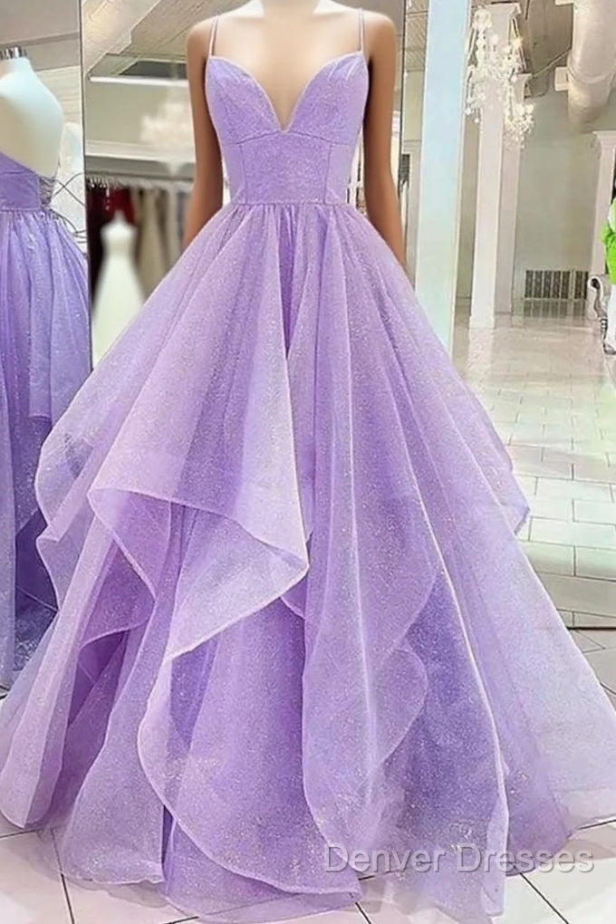 Ball Gown A-Line Prom Dress Sparkle & Shine Dress Formal Floor Length Sleeveless Sweetheart Tulle Backless With Pleats Ruffles Main image