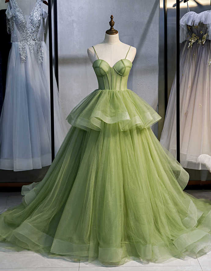 Ball Gown, Green Prom Dress Vintage Prom Dress Main image