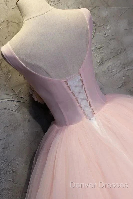 Ball Gown Long Prom Dress Flowers Gorgeous Quinceanera Dress With Flowers