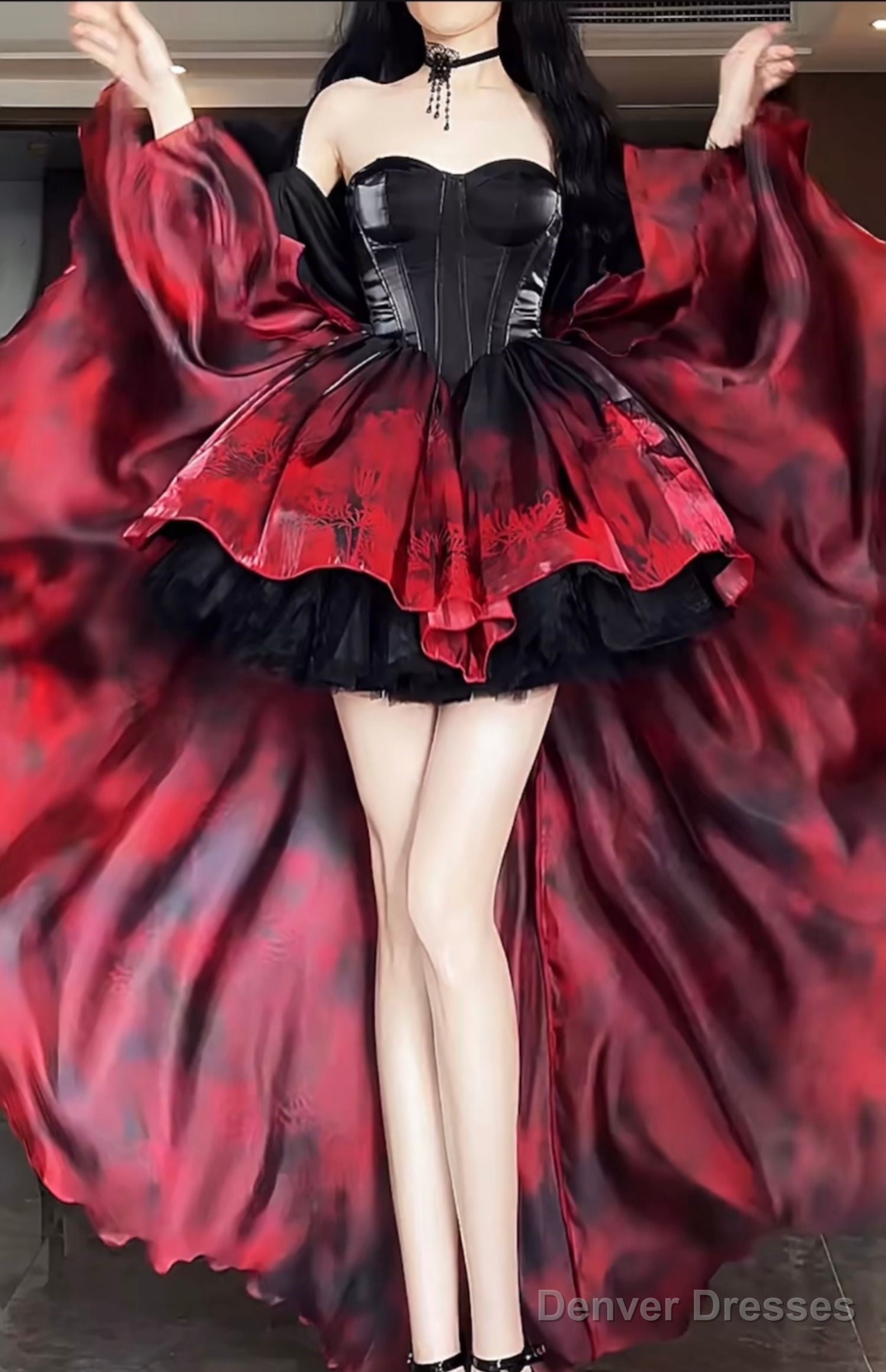 Ball Gown Party Dress Lolita Dress Christmas Dress Burgundy Birthday Dresses