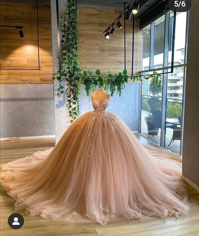 Ball Gown Pink Prom Dress Quinceanera Dress Main image