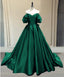 Ball Gown Princess Satin Off The Shoulder Prom Dress
