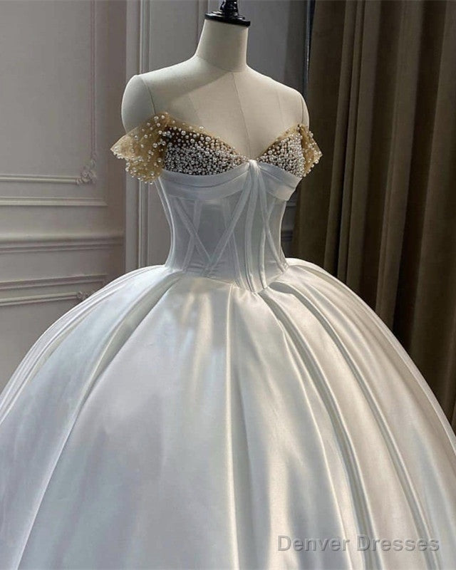 Ball Gown Satin Corset Wedding Dresses Secondary image