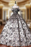 Ball Gown Satin Lace Spaghetti Straps Quinceanera Dress