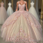 Ball Gown Sweet 16 Dress Princess Quinceanera Dress Lace Appliques Sweet 15 Party Prom Ball Gowns