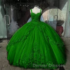 Ball Gown Sweet 16 Dress Princess Quinceanera Dress Lace Appliques Sweet 15 Party Prom Ball Gowns