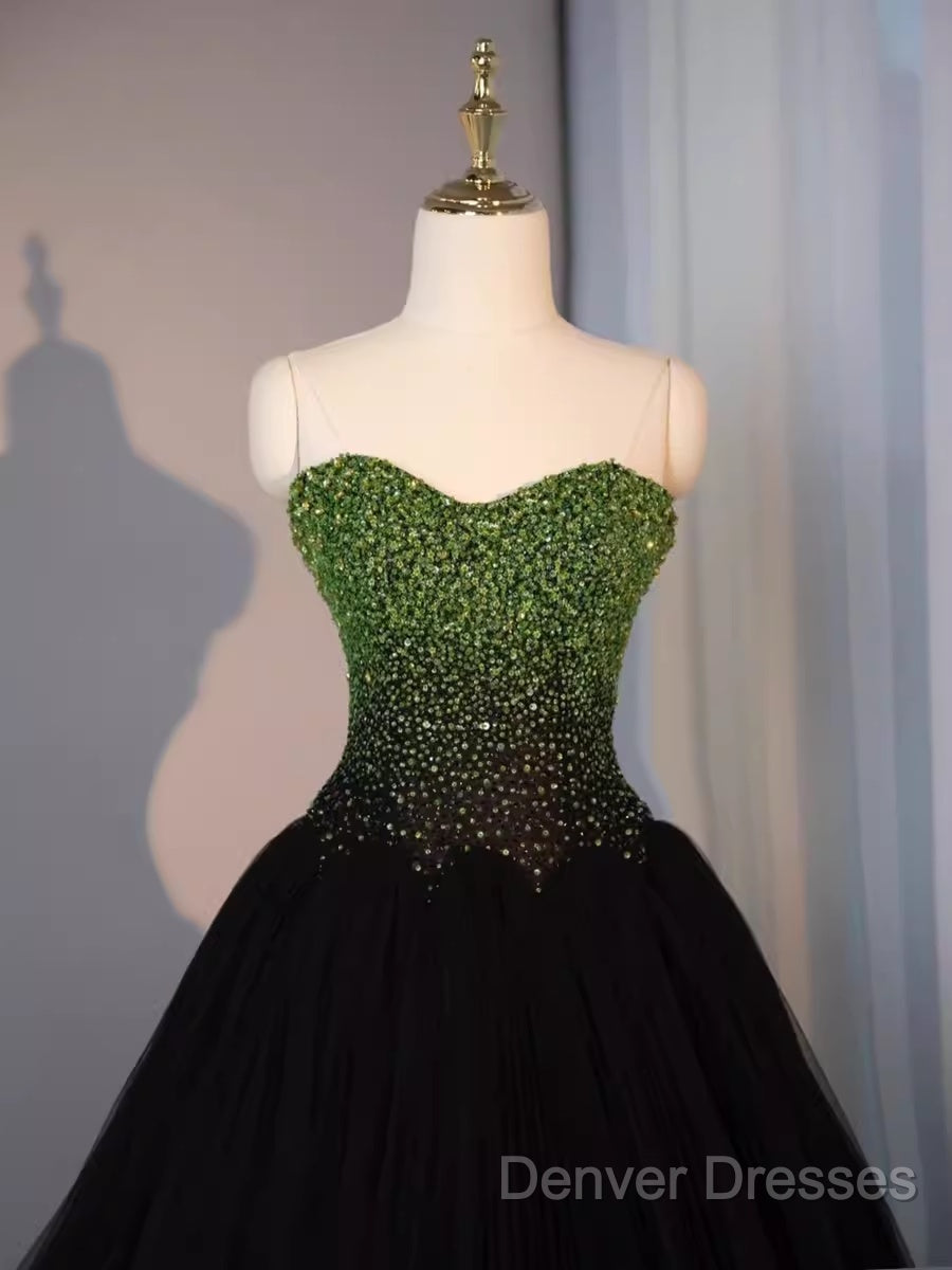 Ball Gown Sweetheart Tulle Black Prom Dress Evening Dress Secondary image