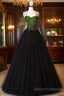 Ball Gown Sweetheart Tulle Black Prom Dress Evening Dress