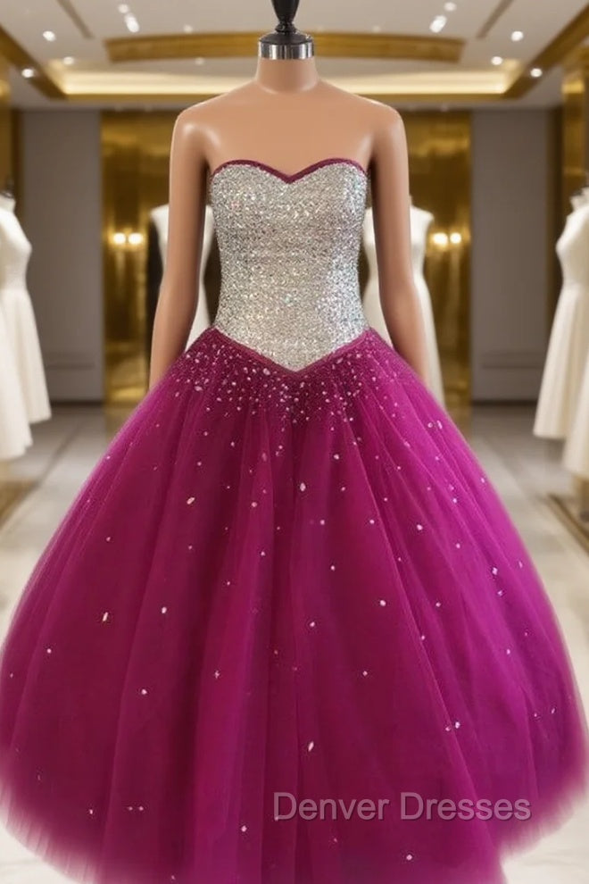Ball Gowns Quinceanera Dress Crystal Beaded Sweetheart Bodice Corset