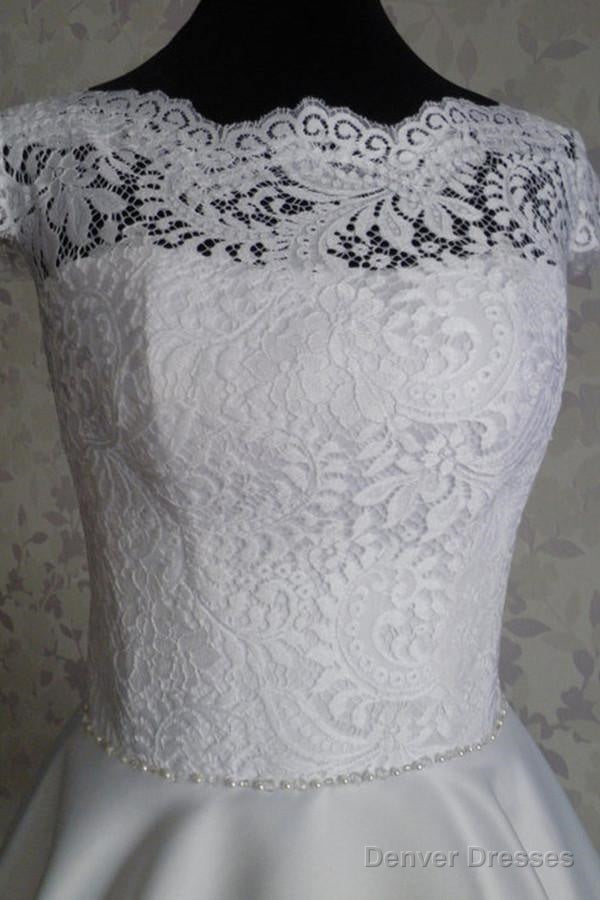 Bateau Knee-Length Cap Sleeves Open Back White Homecoming Dress Secondary image