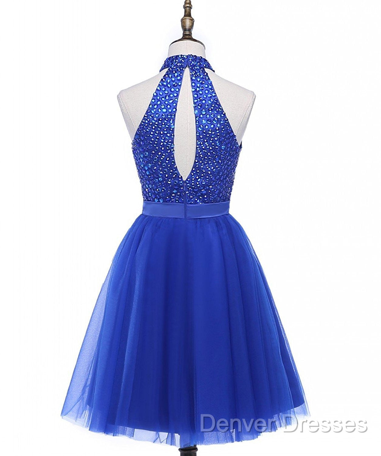 Beading Keyhole Back Homecoming Dress Secondary image