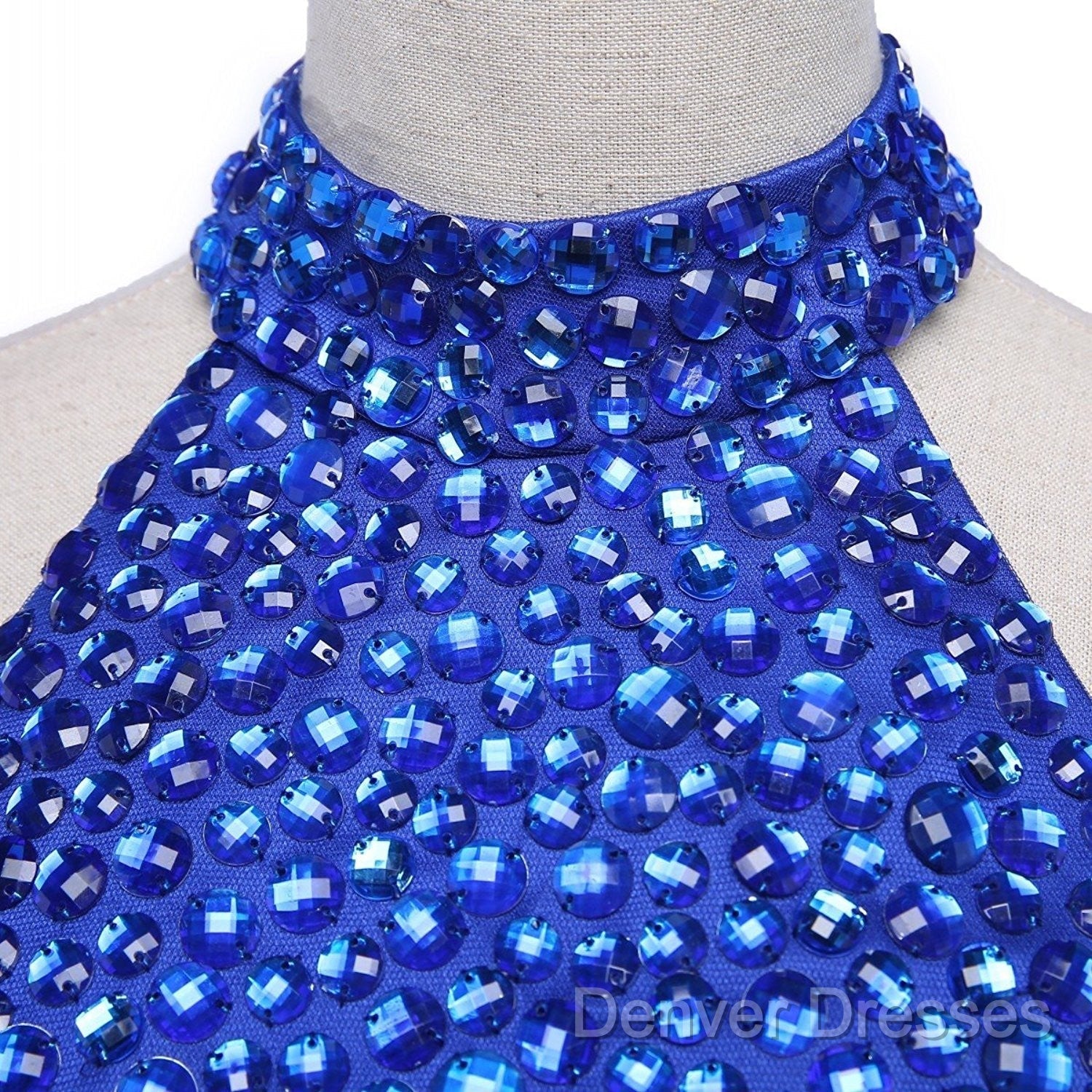 Beading Keyhole Back Homecoming Dress