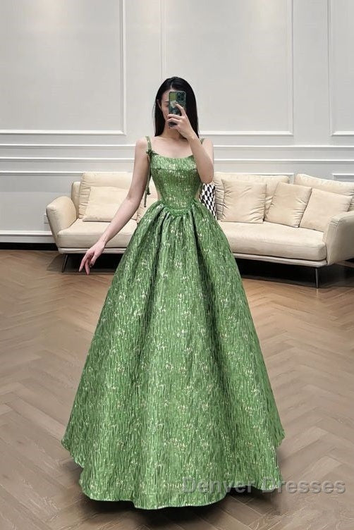 Beautiful Ball Gown Green Lace Prom Gown Long Prom Dress Secondary image