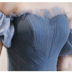 Beautiful Blue Glitter Gown Dress, Long Prom Long Dress Evening Gown