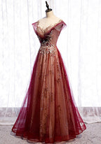 Beautiful Gradient Tulle Sweetheart A-Line Prom Dress, Charming Formal Gown