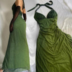 Beautiful Halter Birthday Party Dress Chiffon Prom Dress