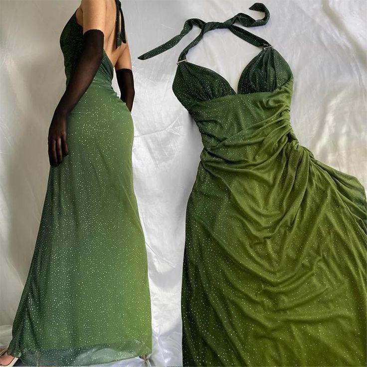 Beautiful Halter Birthday Party Dress Chiffon Prom Dress