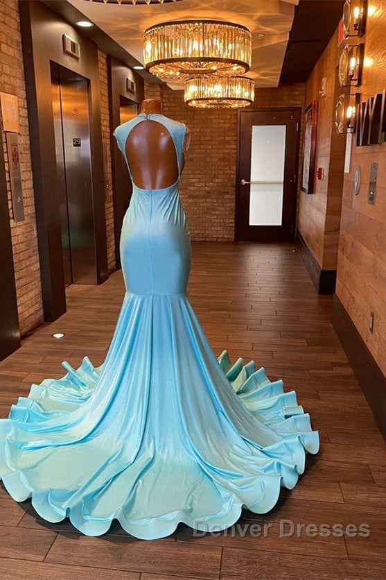 Beautiful Long Sleeveless Mermaid Prom Dress With Beading Secondary image