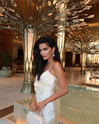 Beautiful Mermaid Spaghetti Straps Satin Long Party Dress Prom Dress