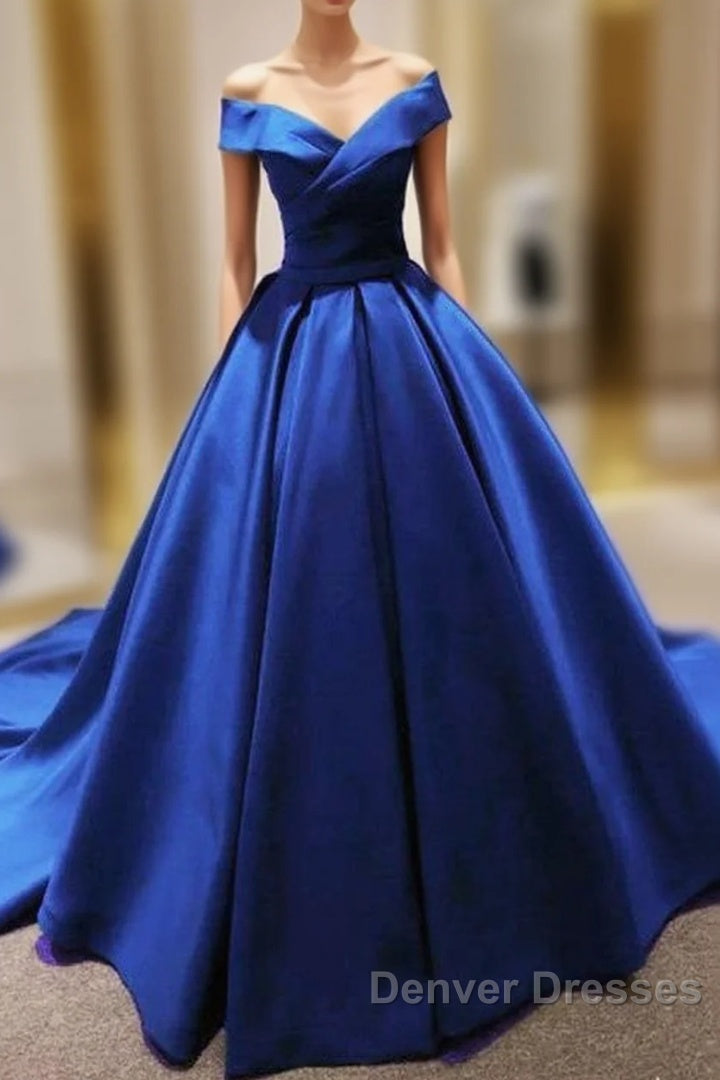 Beautiful Royal Blue Party Dress, Prom Dress , Long Formal Gowns