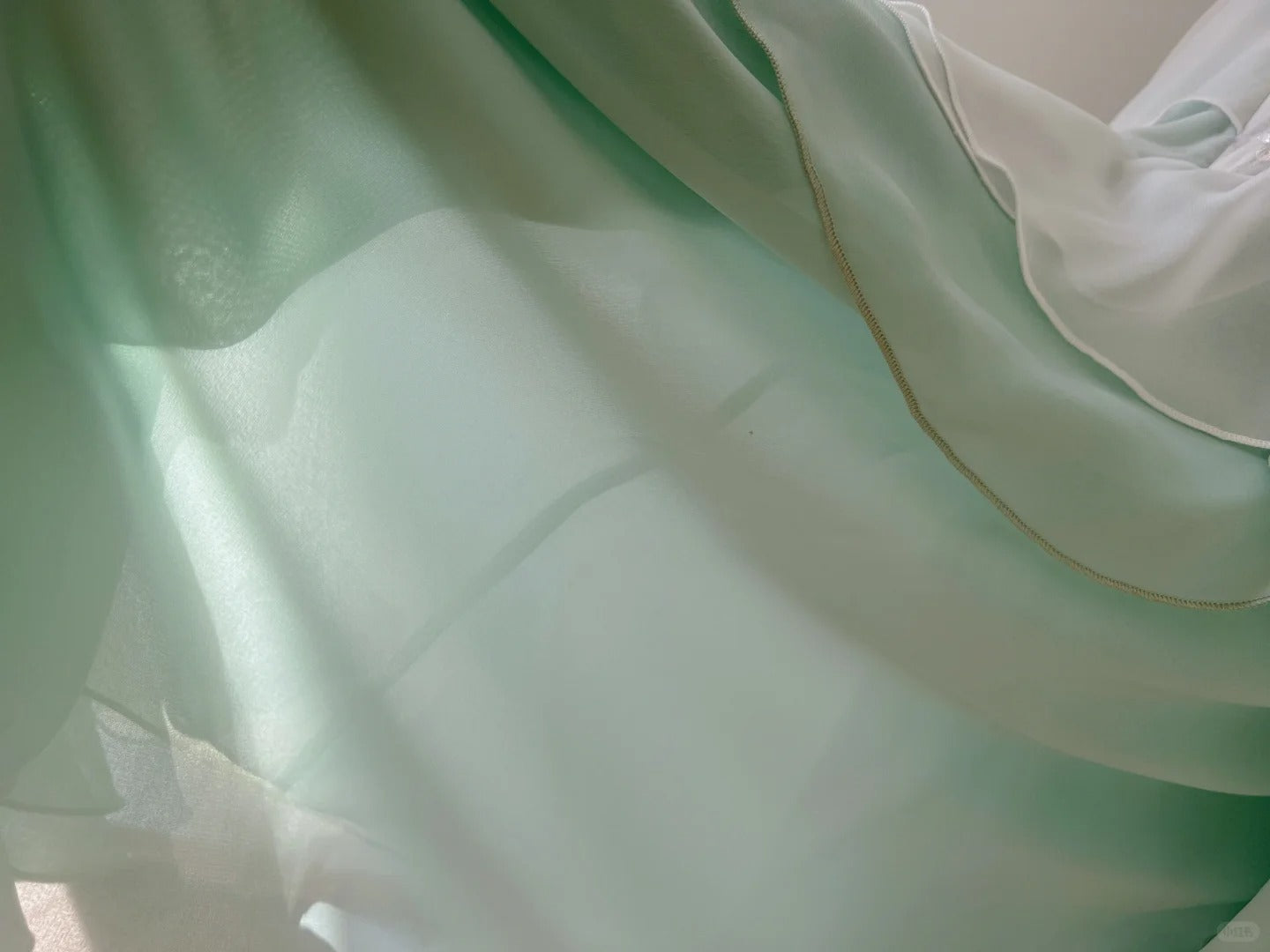 Beautiful Spaghetti Strap Mermaid Beaded Chiffon Prom Dress