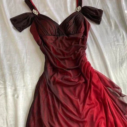 Beautiful Sweetheart Off Shoulder Long Party Dress, A-Line Prom Dress