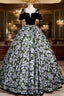 Black A-Line Satin Long Prom Dress, Black Long Evening Dress