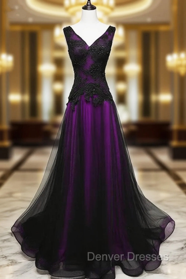 Tulle Long Prom Dress, Elegant Party Womens Dress