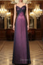 Black and Red Sweetheart Long Formal Dress, Straps Long Prom Dress