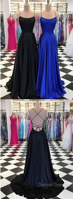Black And Royal Blue Prom Dress, Evening Gown, Graduation School Party Dress, Winter Formal Dress
