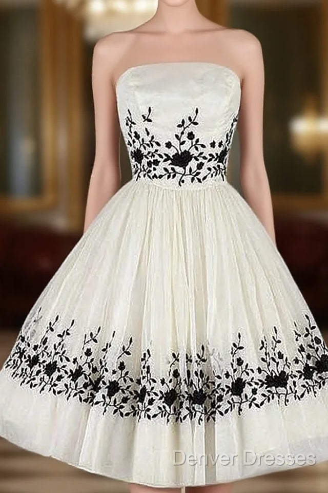Black And White Homecoming Dress Main image