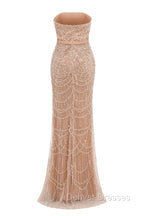 Black Beading Prom Dress Sweep Train High Neck Zipper Sleeveless Evening Dress